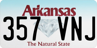 AR license plate 357VNJ