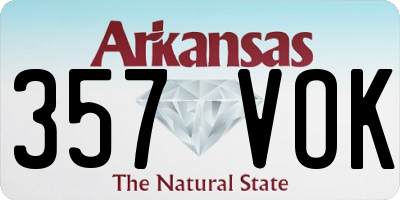 AR license plate 357VOK