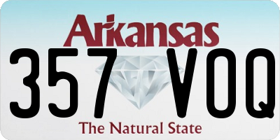 AR license plate 357VOQ