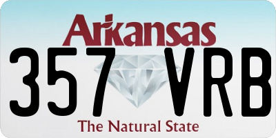 AR license plate 357VRB