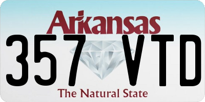 AR license plate 357VTD