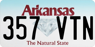 AR license plate 357VTN
