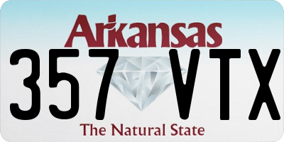 AR license plate 357VTX