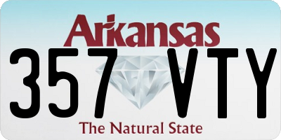 AR license plate 357VTY