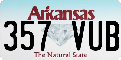 AR license plate 357VUB
