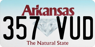 AR license plate 357VUD