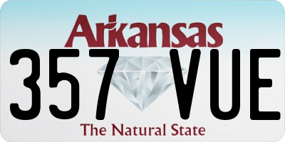 AR license plate 357VUE