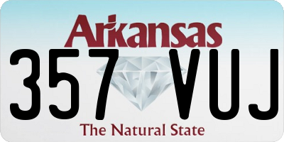 AR license plate 357VUJ
