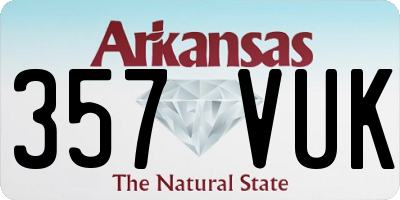 AR license plate 357VUK