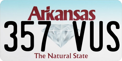 AR license plate 357VUS