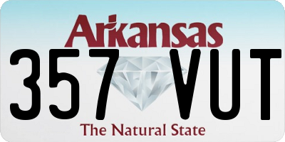 AR license plate 357VUT