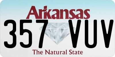 AR license plate 357VUV