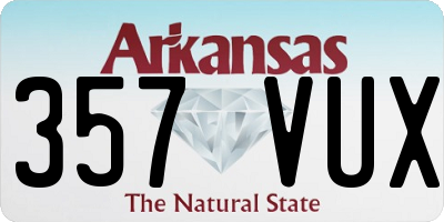 AR license plate 357VUX