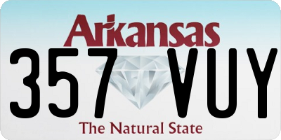 AR license plate 357VUY