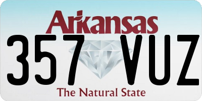 AR license plate 357VUZ