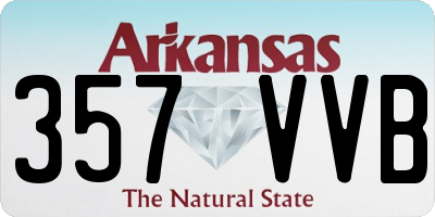 AR license plate 357VVB