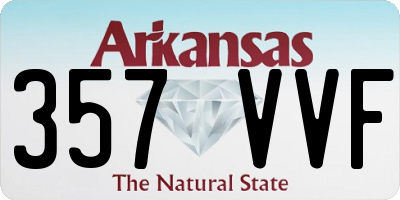 AR license plate 357VVF