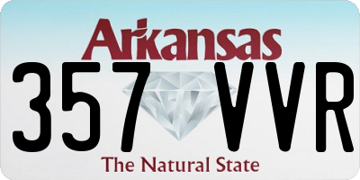 AR license plate 357VVR