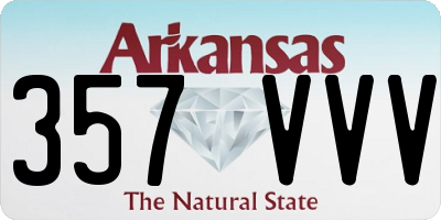AR license plate 357VVV