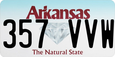 AR license plate 357VVW