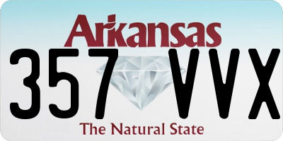 AR license plate 357VVX