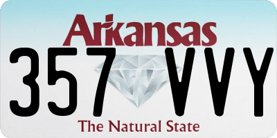 AR license plate 357VVY