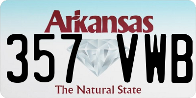 AR license plate 357VWB