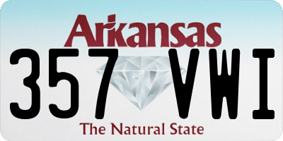 AR license plate 357VWI