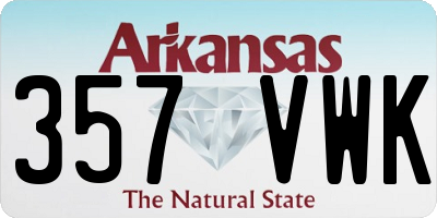 AR license plate 357VWK