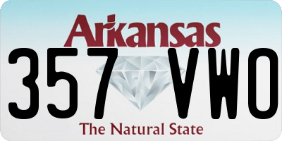 AR license plate 357VWO