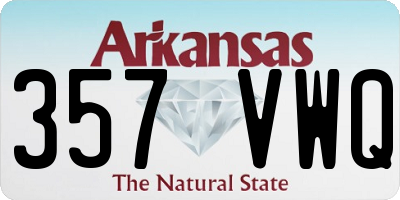 AR license plate 357VWQ