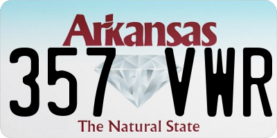AR license plate 357VWR