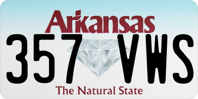 AR license plate 357VWS