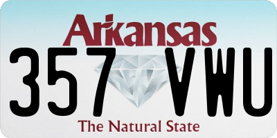AR license plate 357VWU