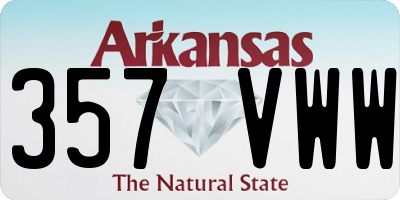 AR license plate 357VWW