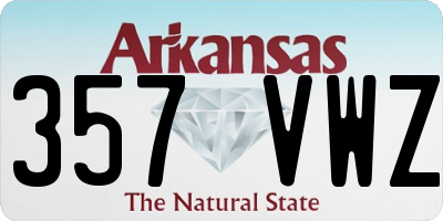 AR license plate 357VWZ