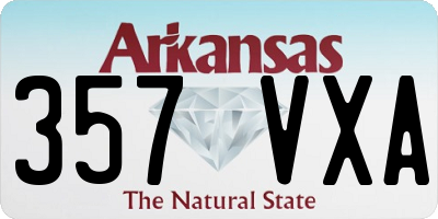 AR license plate 357VXA