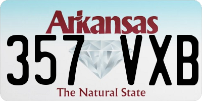 AR license plate 357VXB