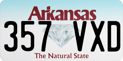 AR license plate 357VXD