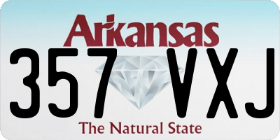 AR license plate 357VXJ