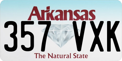 AR license plate 357VXK