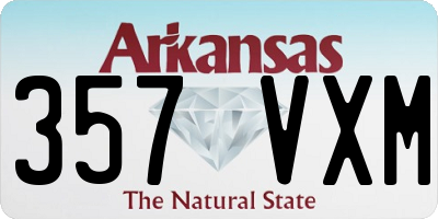 AR license plate 357VXM