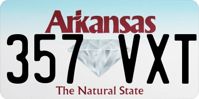 AR license plate 357VXT