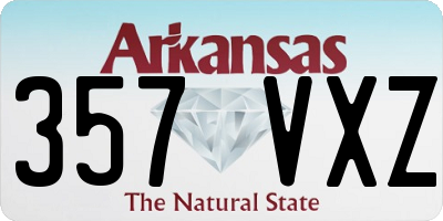 AR license plate 357VXZ