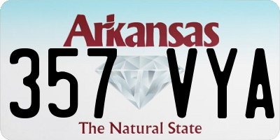 AR license plate 357VYA