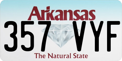 AR license plate 357VYF
