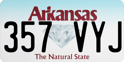 AR license plate 357VYJ
