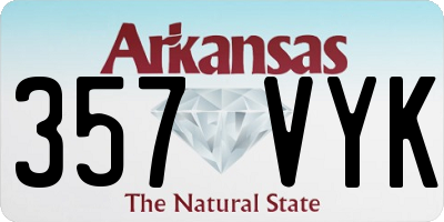 AR license plate 357VYK