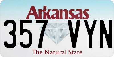 AR license plate 357VYN