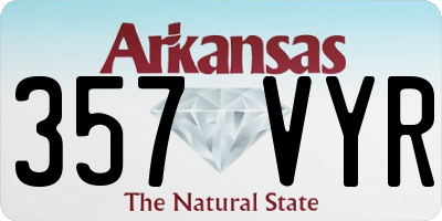 AR license plate 357VYR